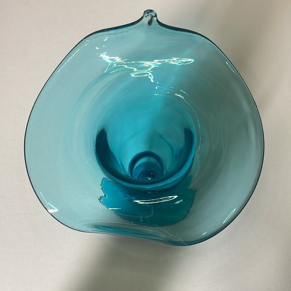 Bischoff Glass Blue Jack in the Pulpit Vase Art Glass - Picture 2 of 5